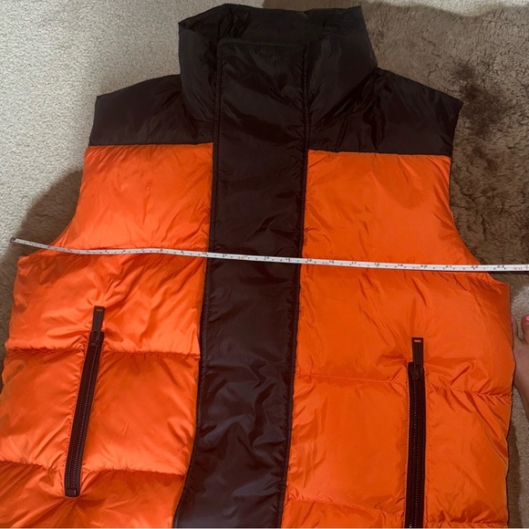 DSQUARED2 Men's Orange and Black Puffer Vest - Picture 6 of 15